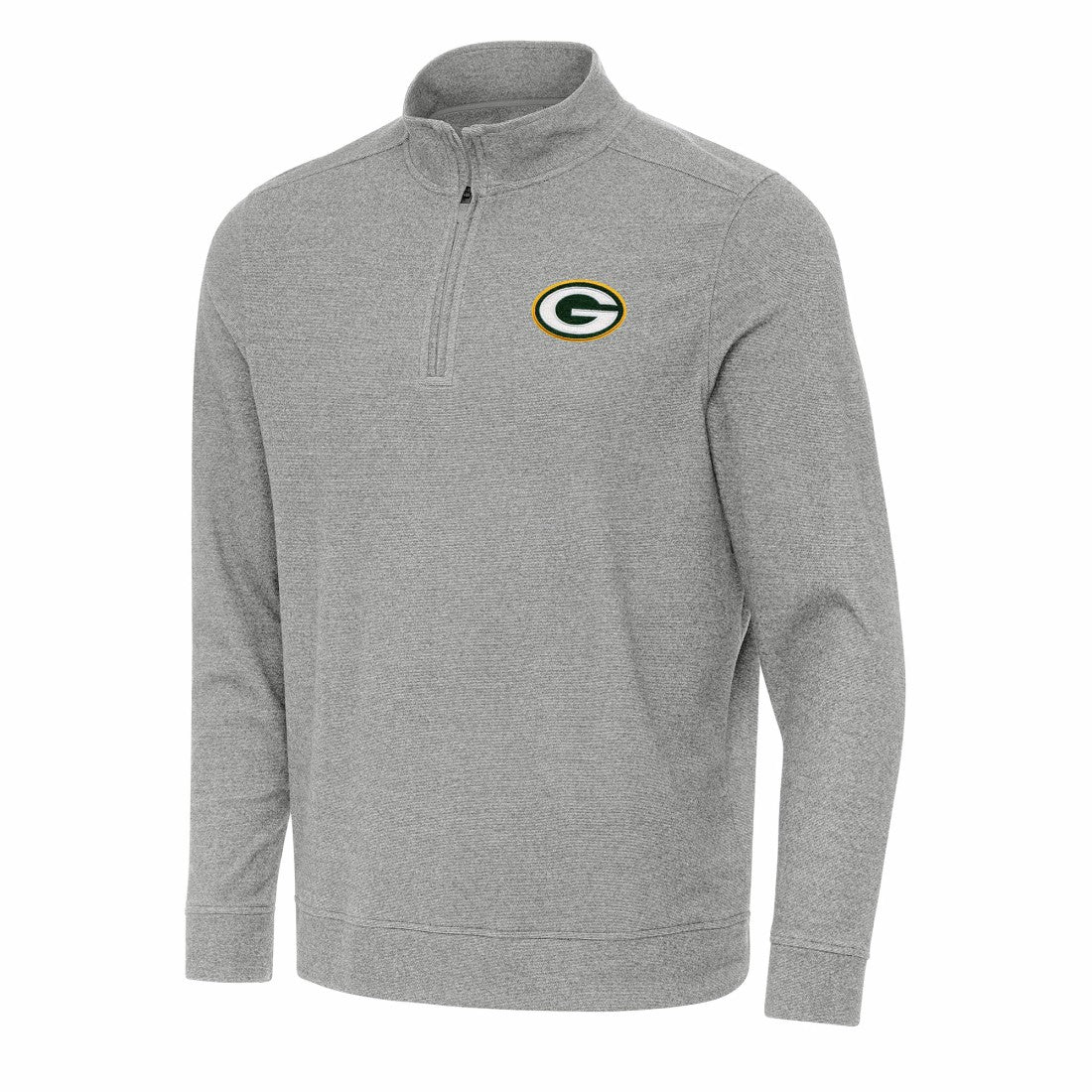 Green Bay Packers Antigua Subtle Quarter-Zip Top - Heather Gray outlet