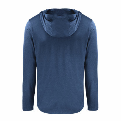 Los Angeles Angels Cutter & Buck Coastline Epic Comfort Eco Recycled Long Sleeve Hoodie T-Shirt - Navy