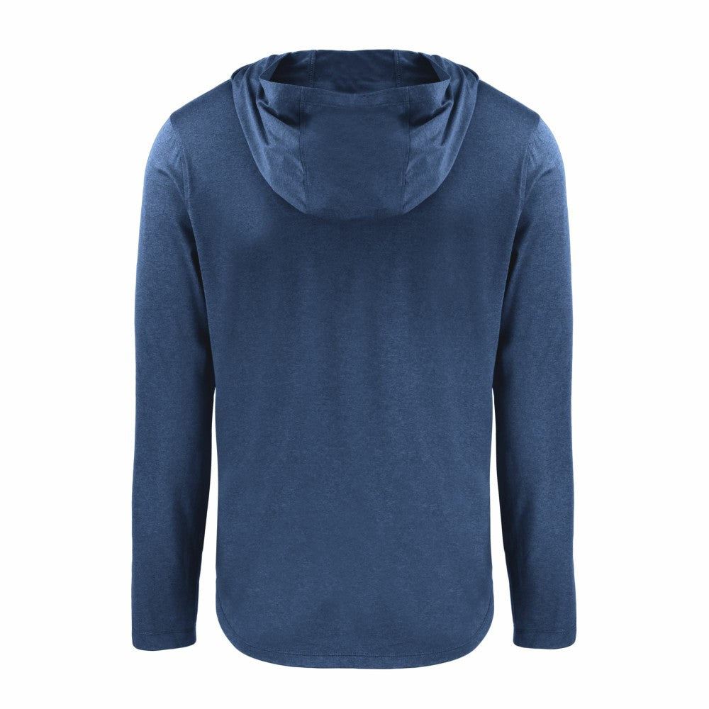 Houston Astros Cutter & Buck Coastline Epic Comfort Eco Recycled Long Sleeve Hoodie T-Shirt - Navy