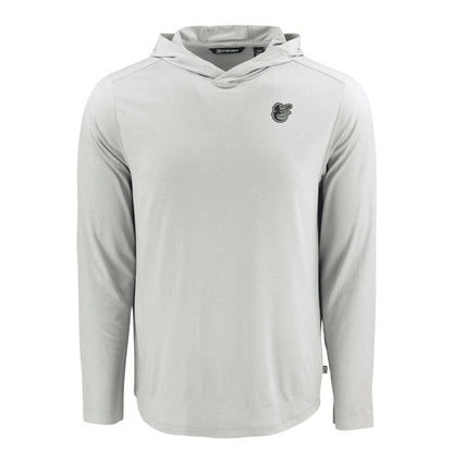 Baltimore Orioles Cutter & Buck Coastline Epic Comfort Eco Recycled Long Sleeve Hoodie T-Shirt - Gray