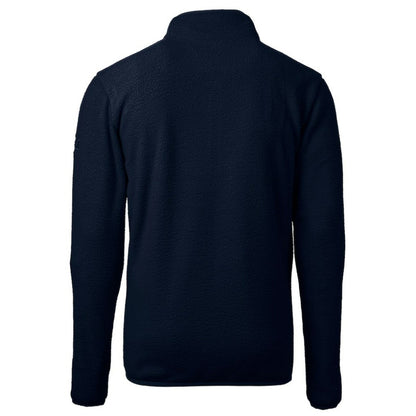 New York Yankees Cutter & Buck Cascade Eco Fleece Quarter-Zip Jacket - Navy