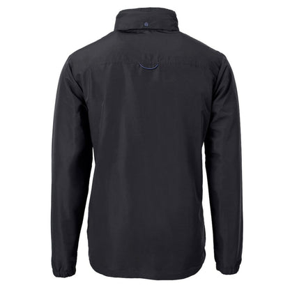 New York Yankees Cutter & Buck Charter Eco Recycled Full-Zip Hoodie Jacket - Black