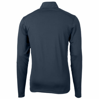 New York Mets Cutter & Buck Virtue Eco Pique Quarter-Zip Jacket - Navy
