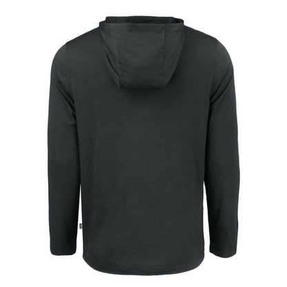Toronto Blue Jays Cutter & Buck Coastline Epic Comfort Eco Recycled Long Sleeve Hoodie T-Shirt - Black