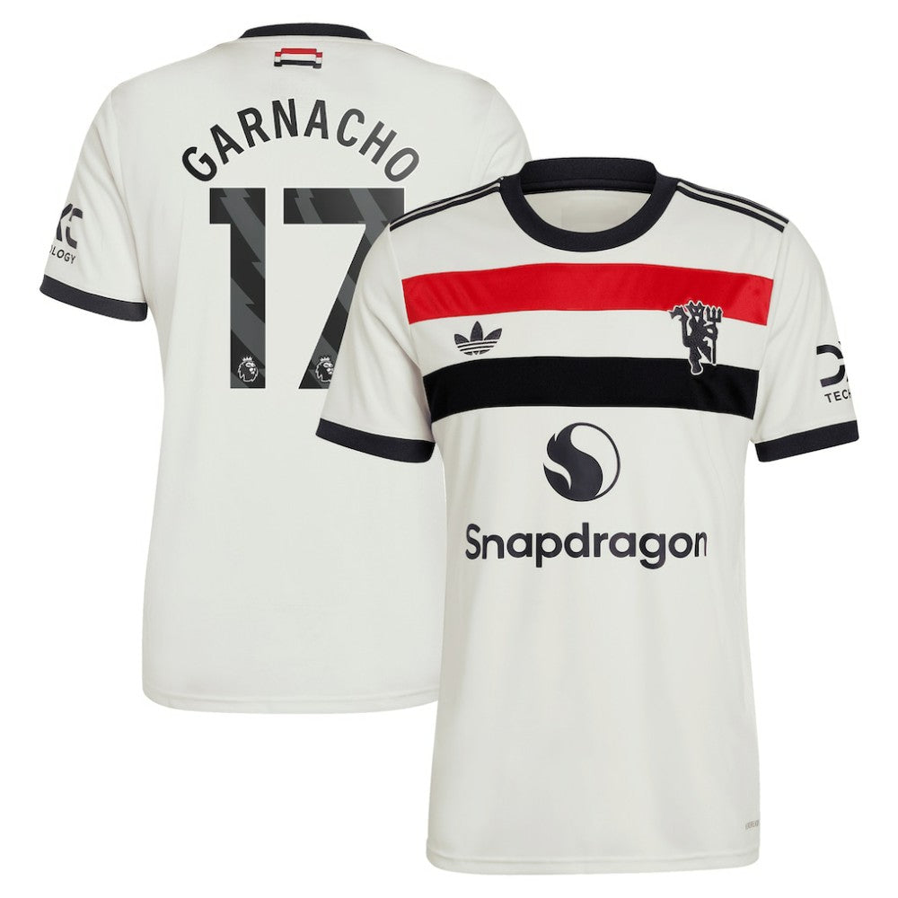 Alejandro Garnacho Manchester United Originals 2024/25 Third Replica Jersey - Cream | Adidas shop