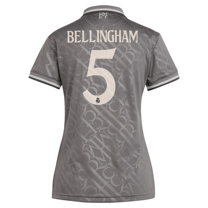 Jude Bellingham Real Madrid Originals Women's 2024/25 Third Replica Player Jersey - Charcoal | Adidas on sale