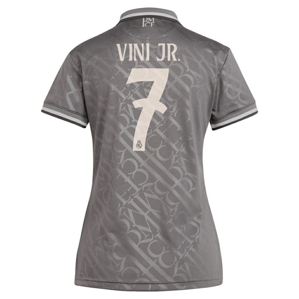 Vini Jr. Real Madrid Originals Women's 2024/25 Third Replica Player Jersey - Charcoal | Adidas outlet