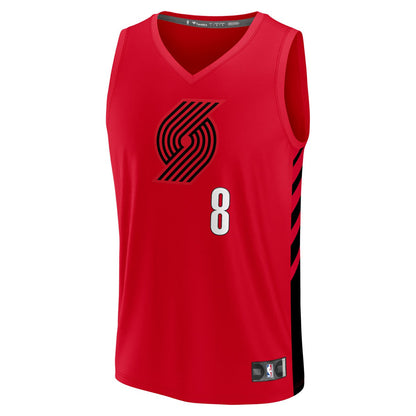 Deni Avdija Portland Trail Blazers Fast Break Player Jersey - Statement Edition - Red | Fanatics online