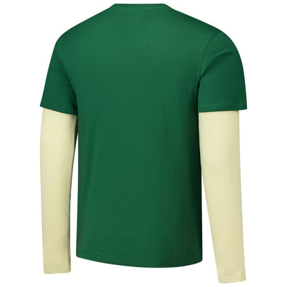 Milwaukee Bucks Stadium Essentials Unisex Spectator Twofer Long Sleeve T-Shirt - Hunter Green sale