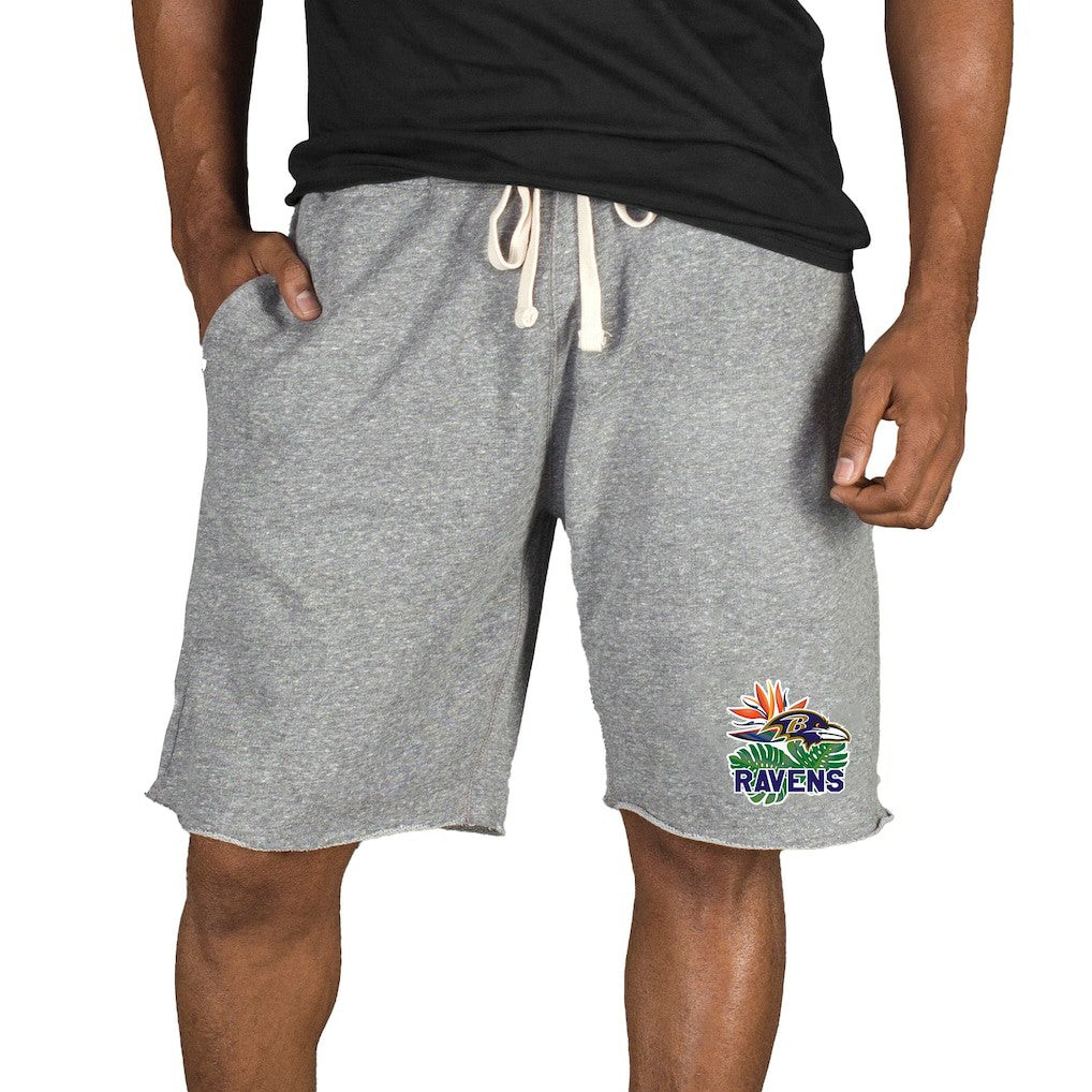 Baltimore Ravens Concepts Sport Mainstream Tri-Blend Shorts - Gray for sale
