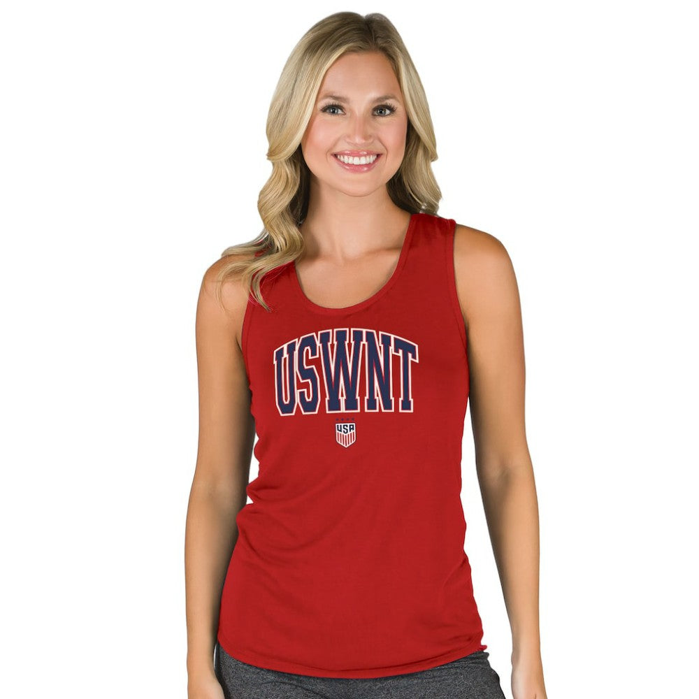 USWNT Concepts Sport Women's Marathon Racerback Scoop Neck Tank Top - Red shop