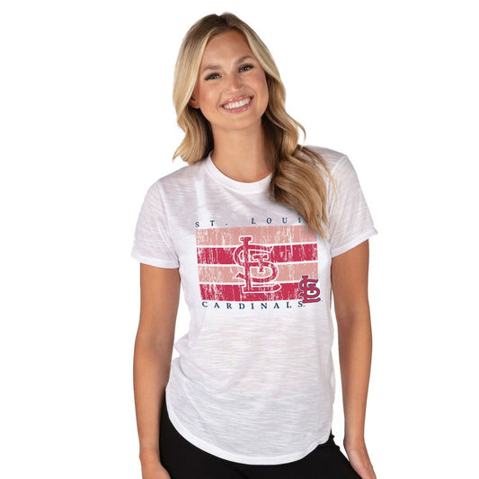 St. Louis Cardinals Concepts Sport Women's Infuse Knit Top - White