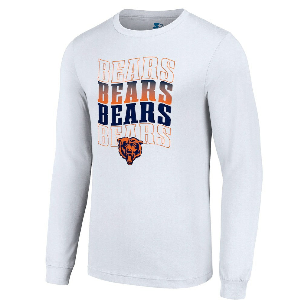 Chicago Bears Starter Team Name Graphic Long Sleeve T-Shirt - White outlet