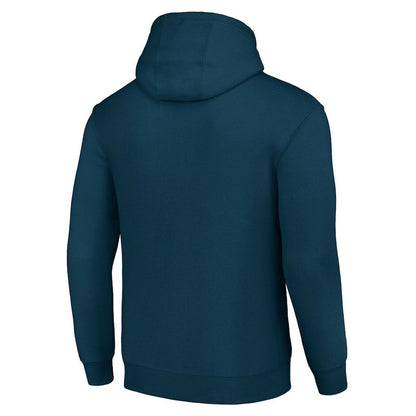 Denver Broncos Starter Four Team Name Logo Fleece Pullover Hoodie - Navy outlet