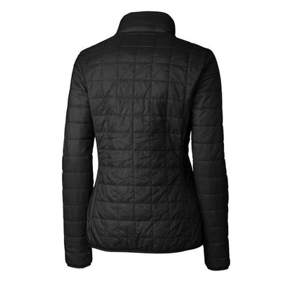 San Francisco 49ers Cutter & Buck Women's Rainier PrimaLoft Eco Insulated Full-Zip Puffer Jacket - Black for sale