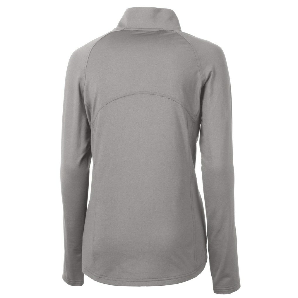 San Francisco 49ers Cutter & Buck Women's Adapt Eco Knit Stretch Recycled Half-Zip Pullover Top - Gray discount