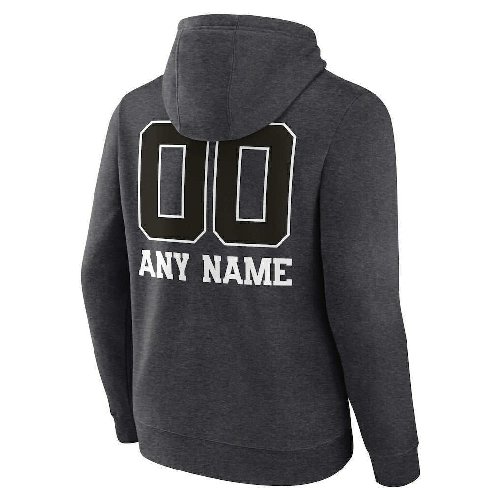 Baltimore Ravens Personalized Name & Number Monochrome Pullover Hoodie - Charcoal cheap