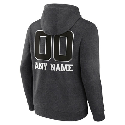 Baltimore Ravens Personalized Name & Number Monochrome Pullover Hoodie - Charcoal cheap