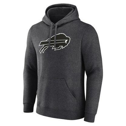 Buffalo Bills Personalized Name & Number Monochrome Pullover Hoodie - Charcoal cheap