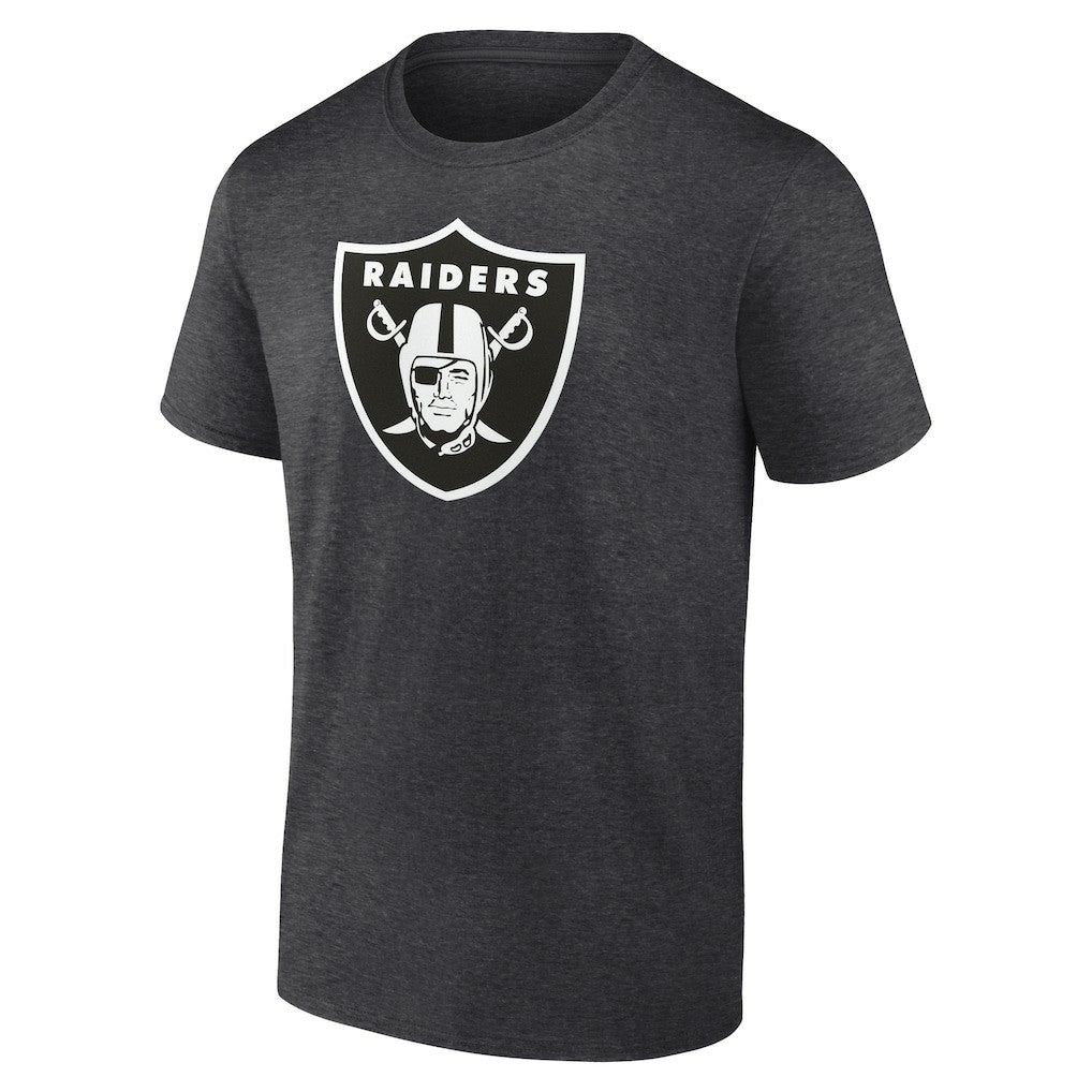 Las Vegas Raiders Personalized Name & Number Monochrome T-Shirt - Charcoal discount