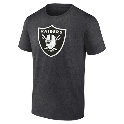 Las Vegas Raiders Personalized Name & Number Monochrome T-Shirt - Charcoal discount