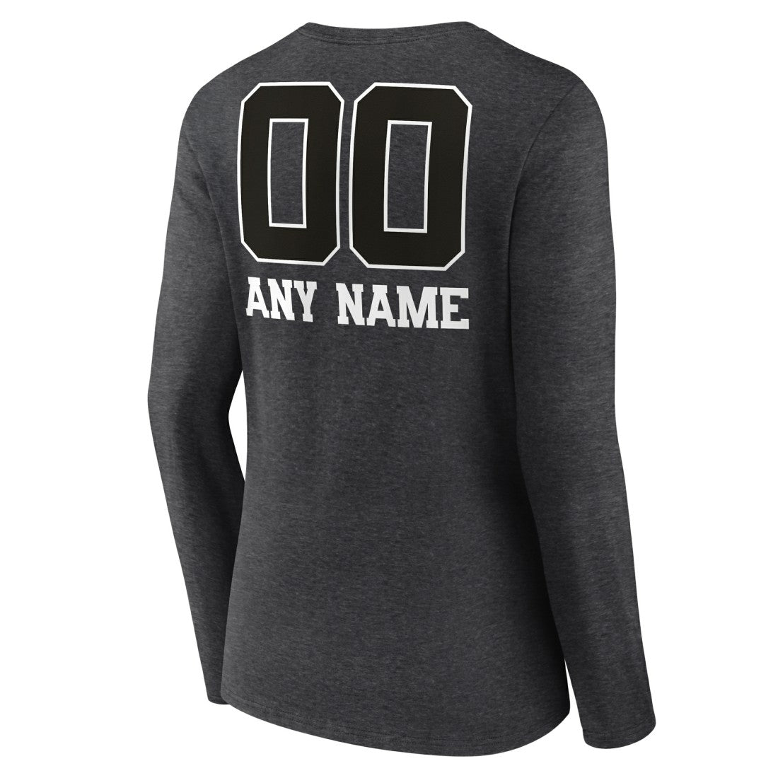 Seattle Seahawks Women's Personalized Name & Number Monochrome V-neck T-Shirt - Charcoal online