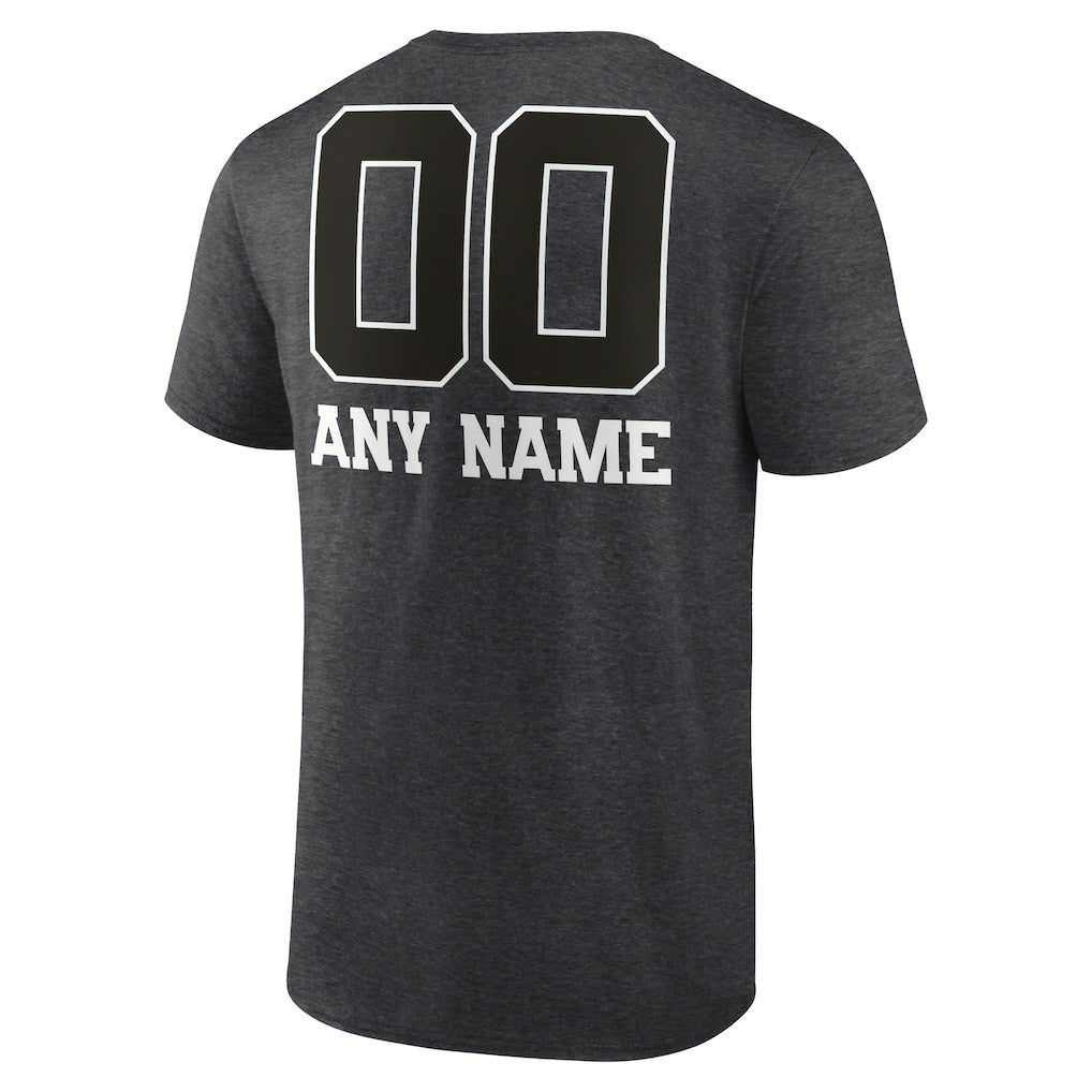 Washington Commanders Personalized Name & Number Monochrome T-Shirt - Charcoal discount