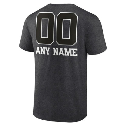 Washington Commanders Personalized Name & Number Monochrome T-Shirt - Charcoal discount