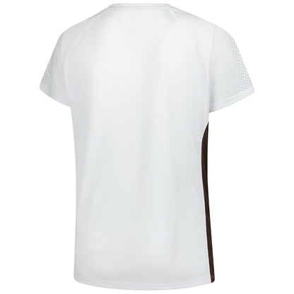 Cleveland Browns Women's Plus Size Glitter Lace-Up V- Neck T-Shirt - White outlet