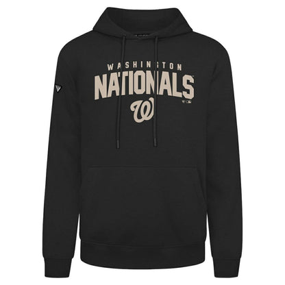 Washington Nationals Levelwear Podium Team Arch Pullover Hoodie - Black