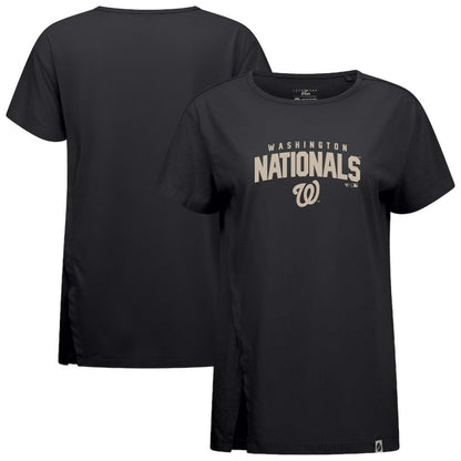 Washington Nationals Levelwear Influx Team Arch T-Shirt - Black