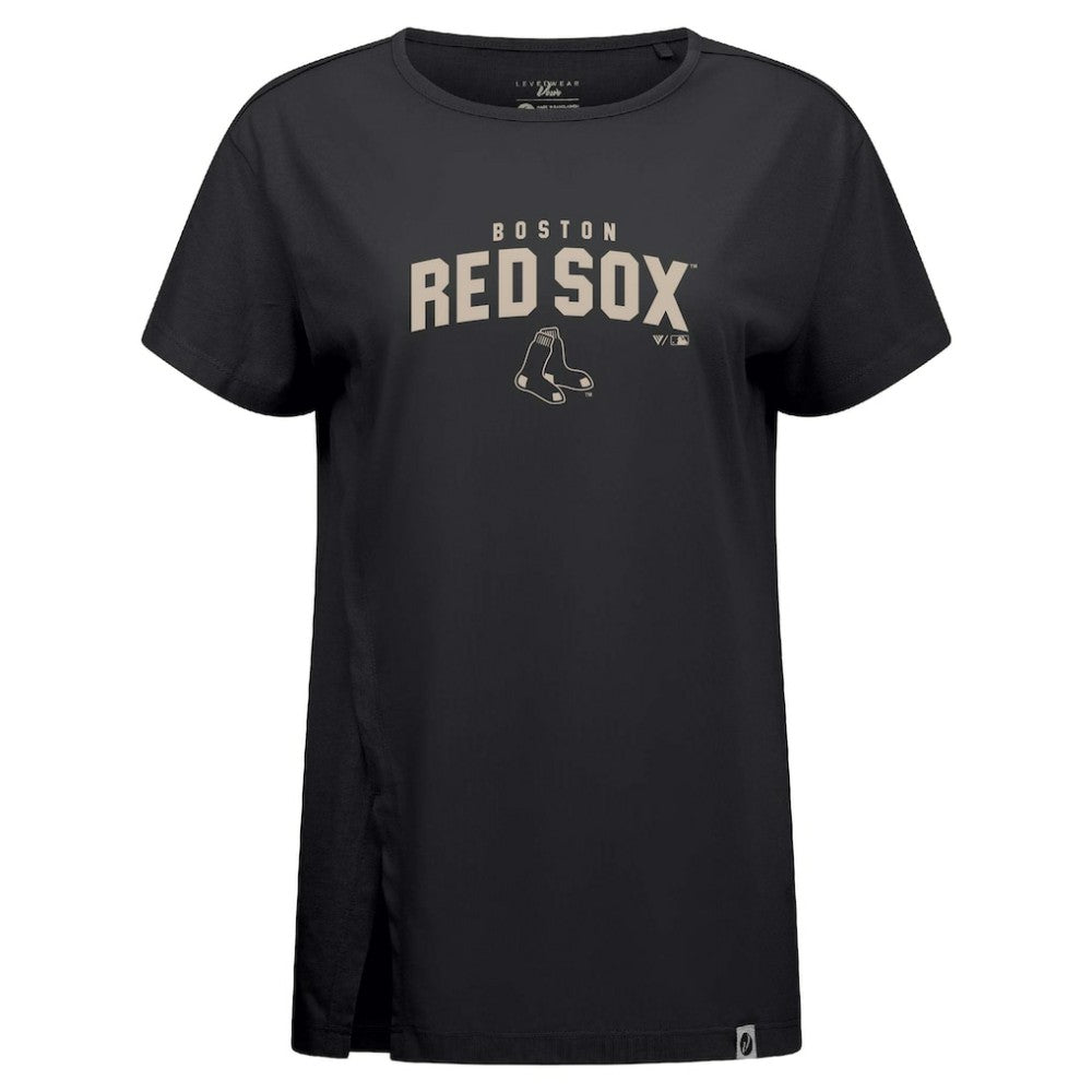 Boston Red Sox Levelwear Influx Team Arch T-Shirt - Black