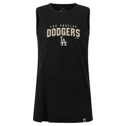Los Angeles Dodgers Levelwear Women's Influx Team Arch Tank Top - Black