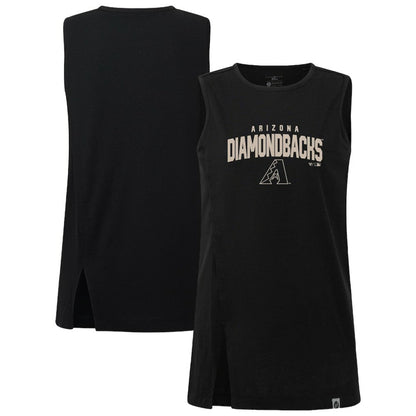 Arizona Diamondbacks Levelwear Women's Influx Team Arch Tank Top - Black