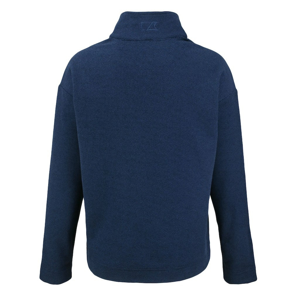 Buffalo Bills Cutter & Buck Women's Hunts Point Eco Half-Snap Sweatshirt - Navy for sale