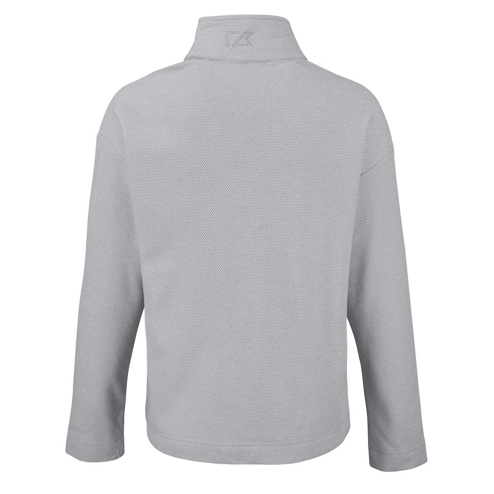 San Francisco 49ers Cutter & Buck Women's Hunts Point Eco Half-Snap Sweatshirt - Gray outlet