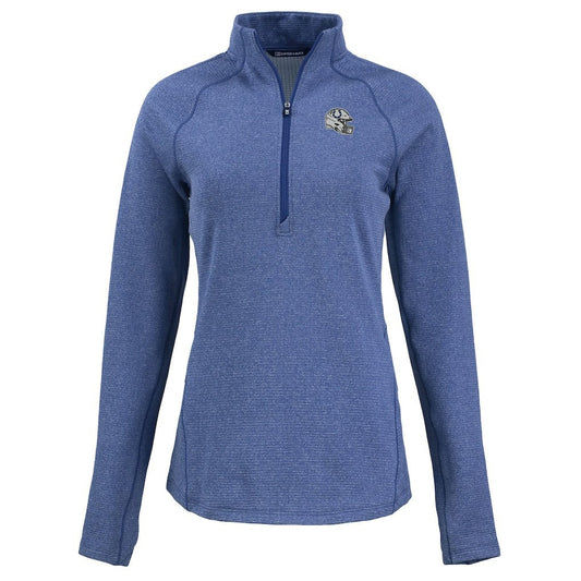 Indianapolis Colts Cutter & Buck Women's Peshastin Eco Fleece Recycled Tri-Blend Raglan Half-Zip Jacket - Heather Royal for sale