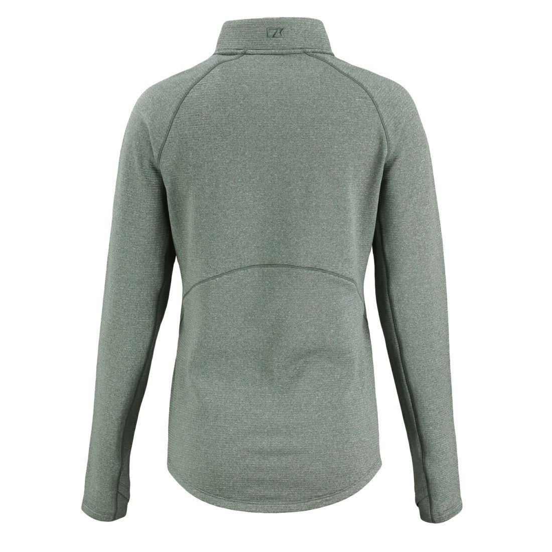 Green Bay Packers Cutter & Buck Women's Peshastin Eco Fleece Recycled Tri-Blend Raglan Half-Zip Jacket - Heather Green on sale