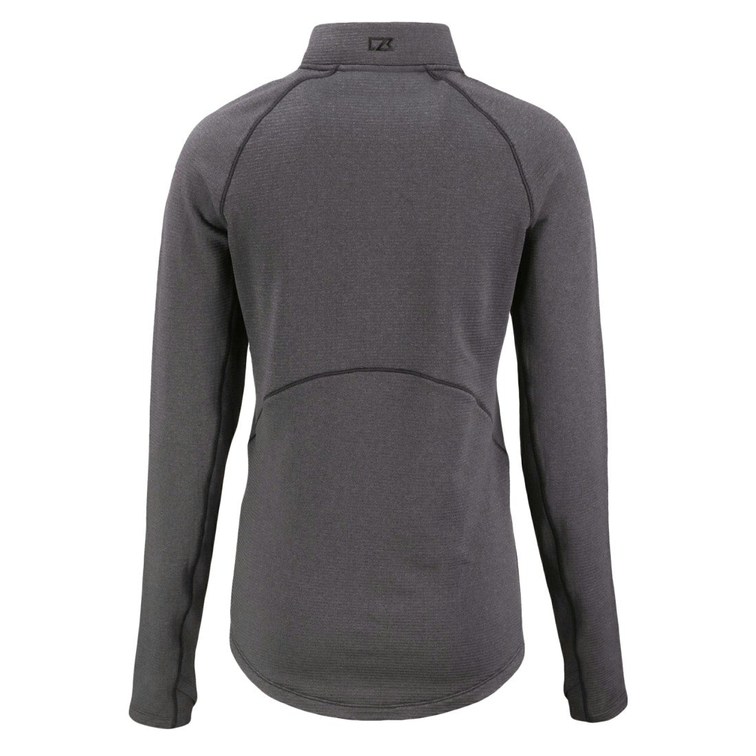 Tampa Bay Buccaneers Cutter & Buck Women's Peshastin Eco Fleece Recycled Tri-Blend Raglan Half-Zip Jacket - Heather Black sale