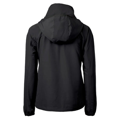 San Francisco 49ers Cutter & Buck Women's Charter Eco Recycled Half-Zip Hooded Anorak Jacket - Black online