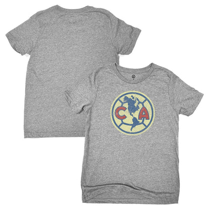 Club America 1863FC Youth Color Badge T-Shirt - Heather Gray shop