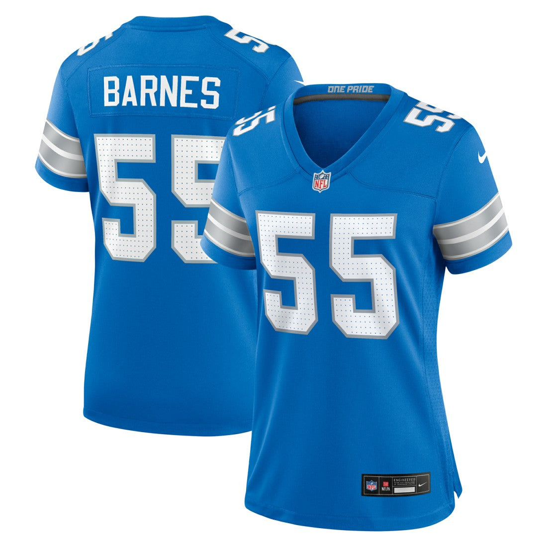 Derrick Barnes Detroit Lions Women's Team Game Jersey - Blue | Nike sale