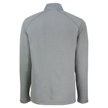New York Yankees Cutter & Buck Peshastin Eco Fleece Recycled Raglan Quarter-Zip Top - Heather Gray