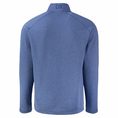 New York Mets Cutter & Buck Peshastin Eco Fleece Recycled Raglan Quarter-Zip Top - Heather Blue