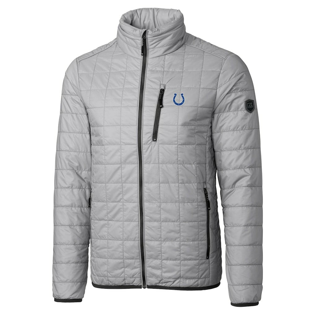 Indianapolis Colts Cutter & Buck Big & Tall Rainier PrimaLoft Eco Insulated Full-Zip Hoodie Puffer Jacket - Gray discount