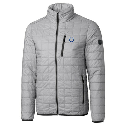 Indianapolis Colts Cutter & Buck Big & Tall Rainier PrimaLoft Eco Insulated Full-Zip Hoodie Puffer Jacket - Gray discount