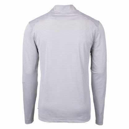 Denver Broncos Cutter & Buck Big & Tall Virtue Eco Pique Micro Stripe Tri-Blend Quarter-Zip Jacket - Gray sale