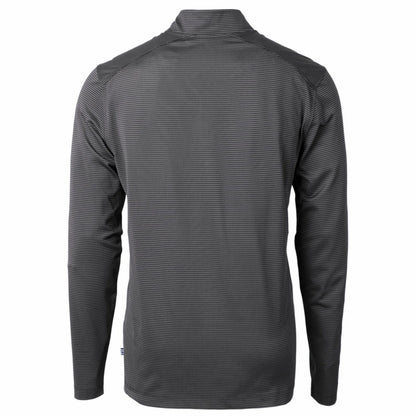 Tampa Bay Buccaneers Cutter & Buck Big & Tall Virtue Eco Pique Micro Stripe Tri-Blend Quarter-Zip Jacket - Black cheap
