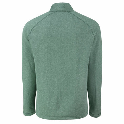 Green Bay Packers Cutter & Buck Peshastin Eco Fleece Tri-Blend Raglan Recycled Quarter-Zip Jacket - Heather Green on sale