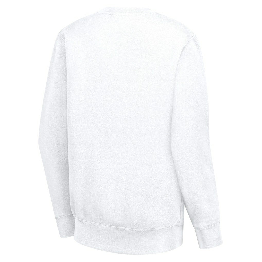LA Clippers G-III 4Her by Carl Banks Women's Leopard Heart Fleece Pullover Sweatshirt - White online